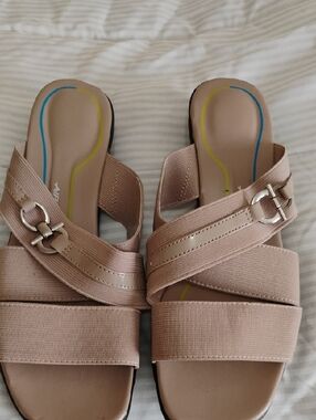 Women's Slip-On Comfort Mules in Nude Taupe